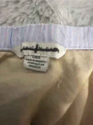 American Eagle Striped Lavender Button-Front Cropped Cami thumbnail 5