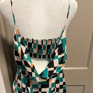Anthropologie Size 12 Sleeveless Draped Back Asymmetrical Hem Slip Midi Dress thumbnail 6