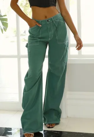 Lioness Miami Vice Pants Green thumbnail 1