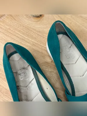 Franco Sarto Bonza Suede Slip On Loafers Flats Dark Teal Green Size 8 Casual thumbnail 8