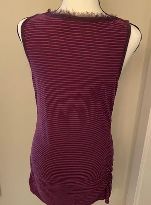 Caslon|| Deep purple/magenta long tank thumbnail 3