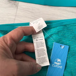 CUPSHE. NWT Teal High‎ Waist Bikini Set thumbnail 6