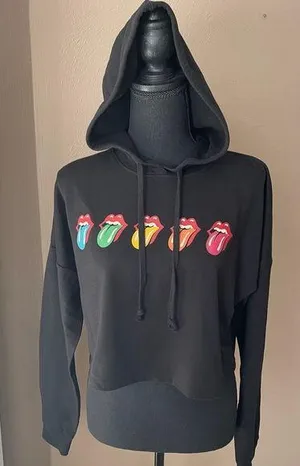 Rolling Stones Women’s Cropped Hoodie thumbnail 1