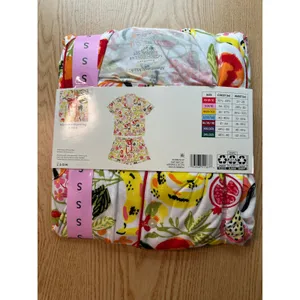 New Women’s 2Pc Member's Mark Shirt & Shorts Fruit Print Pajamas Set Small 4/6 thumbnail 3
