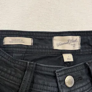 Universal Thread 4 Sailor Wide Leg Black High Rise Ankle Jeans Minimalist Fall thumbnail 8