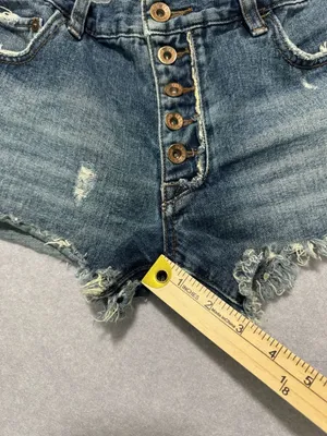 Free People Button Fly Jean Shorts, Size W 27 thumbnail 6