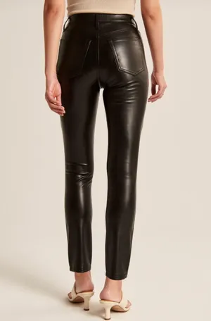 Abercrombie Leather Skinny Pants thumbnail 2