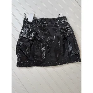 NWT BLANKNYC Womens Black Sequin Mini Skirt Glam Bling Club Party Size XS thumbnail 3