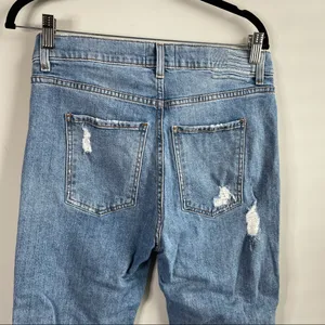 Revice Dream fit straight‎ leg raw hem high rise distressed jeans size 32 thumbnail 7