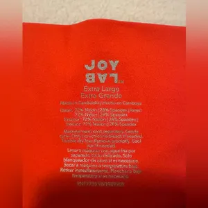 JoyLab Orange/ Red Activewear Skirt with built in shorts thumbnail 3