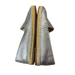 Kate‎ Spade Gianna perforated silver espadrilles sz 7.5 thumbnail 5