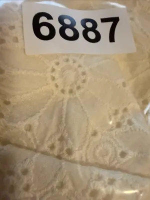 Spartina 449 Poppy Dress Pearl White Daisy Eyelet Size Medium thumbnail 10