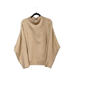 41 Hawthorn Womens Tan Cowl Neck Dolman Sleeve Textured Knit Sweater Large thumbnail 2