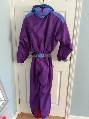 Degre 7 Vintage Ski Suit 80s retro size 6 hooded balaclava thumbnail 7