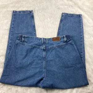 90s Vintage High Waisted Rider Mom Jeans W/ Sketchy Waist Band thumbnail 1