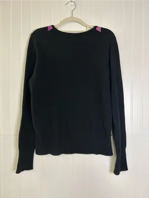 Apt. 9 Women's Argyle Cashmere Sweater Size Large thumbnail 3