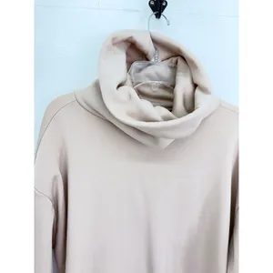 Dudley Stephens Clover Turtleneck French Terry Sweatshirt Beige Size L thumbnail 3