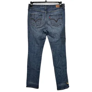 Levis 524 Too Superlow Skinny Jeans Womens 10M Medium Wash Blue Denim Low Rise‎ thumbnail 7