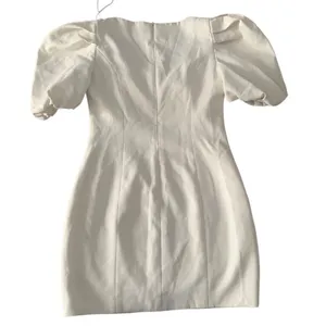 Elliatt size large alondra puff sleeve mini dress white bridal revolve thumbnail 12