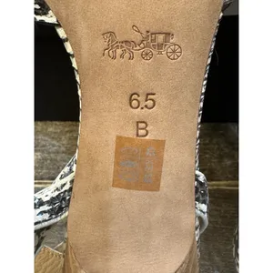 Coach Meg heel ankle-strap sandal featuring‎ a kitten heel Genuine Snakeskin thumbnail 9