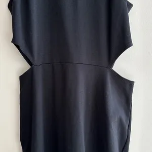 Rolla Coster Black Bodycon Tank Top Cutout Zippered Dress, Size Medium thumbnail 3