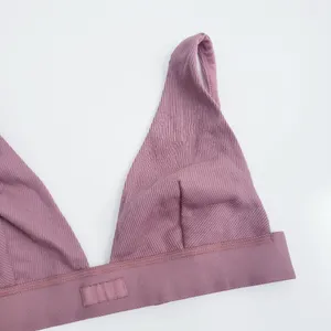 Skims Rose Mauve Clay Plunge Unlined Bralette thumbnail 3