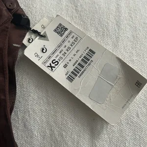 NWT Zara LS One‎ Shoulder Brown Satin Blouse Size XS thumbnail 5