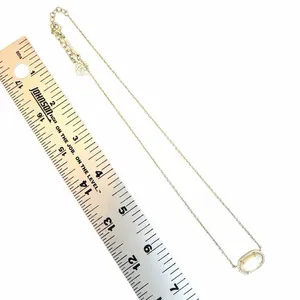 Kendra Scott Gold Tone Oval Opalescent Stone Necklace thumbnail 7