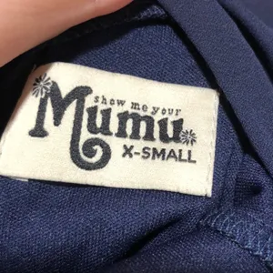 Show Me Your Mumu SMYM Jenn rich navy Maxi Dress NEW XS thumbnail 4