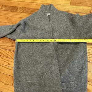 J. Crew Gray Cocoon‎ Merino Wool Alpaca Blend Sweater Blazer Size XS thumbnail 9