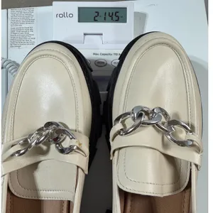 No Boundaries Lug Sole Chain Loafers Women's 11 Beige Chunky Preppy Office Wear thumbnail 8