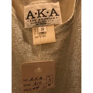 Women’s Silver Sparkly Dress Size Small. NWT AKA Los Angeles $52 thumbnail 4