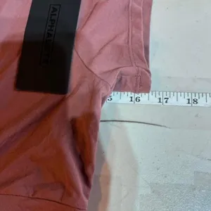 Alphalete Ultrasoft Wrap around Tie Short Sleeve Workout TOP Medium pink thumbnail 9