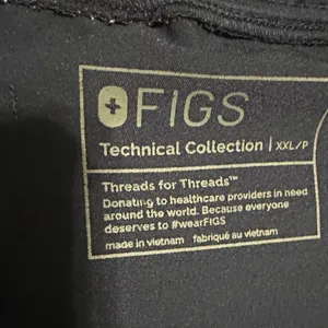 FIGS Navy Jogger Scrub Pants XXL/P Petite – Comfortable Medical Scrubs thumbnail 3