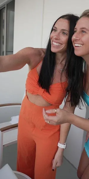 Sndys Orange Halter Jumpsuit thumbnail 1