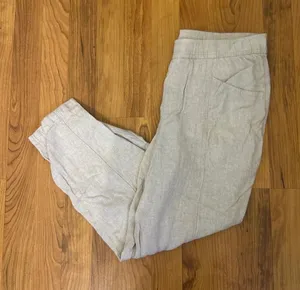 Old Navy Tan Linen Pants thumbnail 1