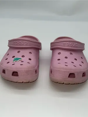 Classic Crocs Women's Taffy Pink Croslite Clog with Teal Hang Loose Jibbitz-Sz 8 thumbnail 12