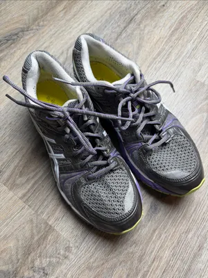 ASICS GEL-Kayano 18 Stability Trainer Running Shoes (Gray/ Purple) Size 10 thumbnail 2