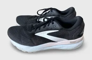 Brooks Ghost 16 Women’s 10.5 Black White Running Shoes Sneakers Athletic thumbnail 1