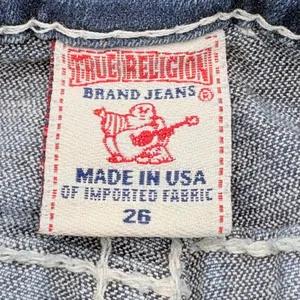 True Religion Disco Joey Big T Jeans Womens 26 Blue Flare Crystal‎ Embellish Y2K thumbnail 8