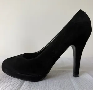 Charlotte Russe Black Velvet Heels  thumbnail 1
