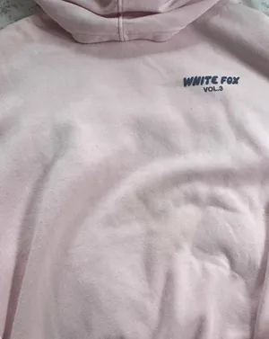 Pink White Fox Hoodie Boutique S/M thumbnail 6