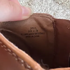 Caramel Brown Leather Ankle Boots Dunes Size 8 thumbnail 6