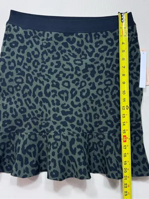 NWT Aqua Animal Print Jacquard Knit Skirt NWT size large thumbnail 2