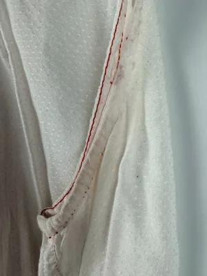 Anthropologie holding horses white red thread texture sleeveless top size 6 thumbnail 5
