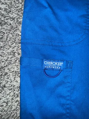 Cherokee Royal Blue Scrub Pants thumbnail 2