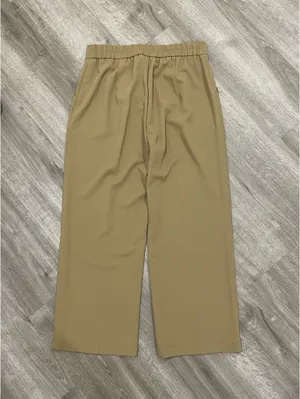 Funyyzo High rise khaki trouser pants thumbnail 2