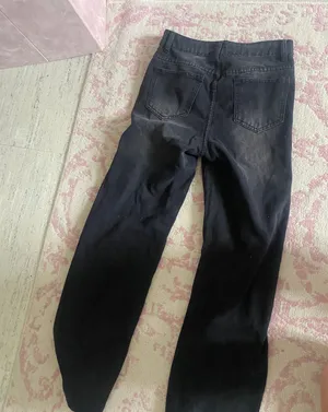Black Wide Leg Jeans Size 4 thumbnail 4