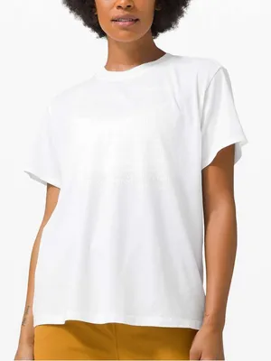 Lululemon All Yours Boyfriend Tee crewneck oversized short sleeve tshirt White thumbnail 1