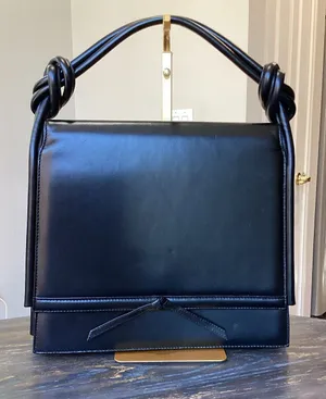 Camrose & Kross black Jaqueline Kennedy reproduction 1960s style handbag thumbnail 1